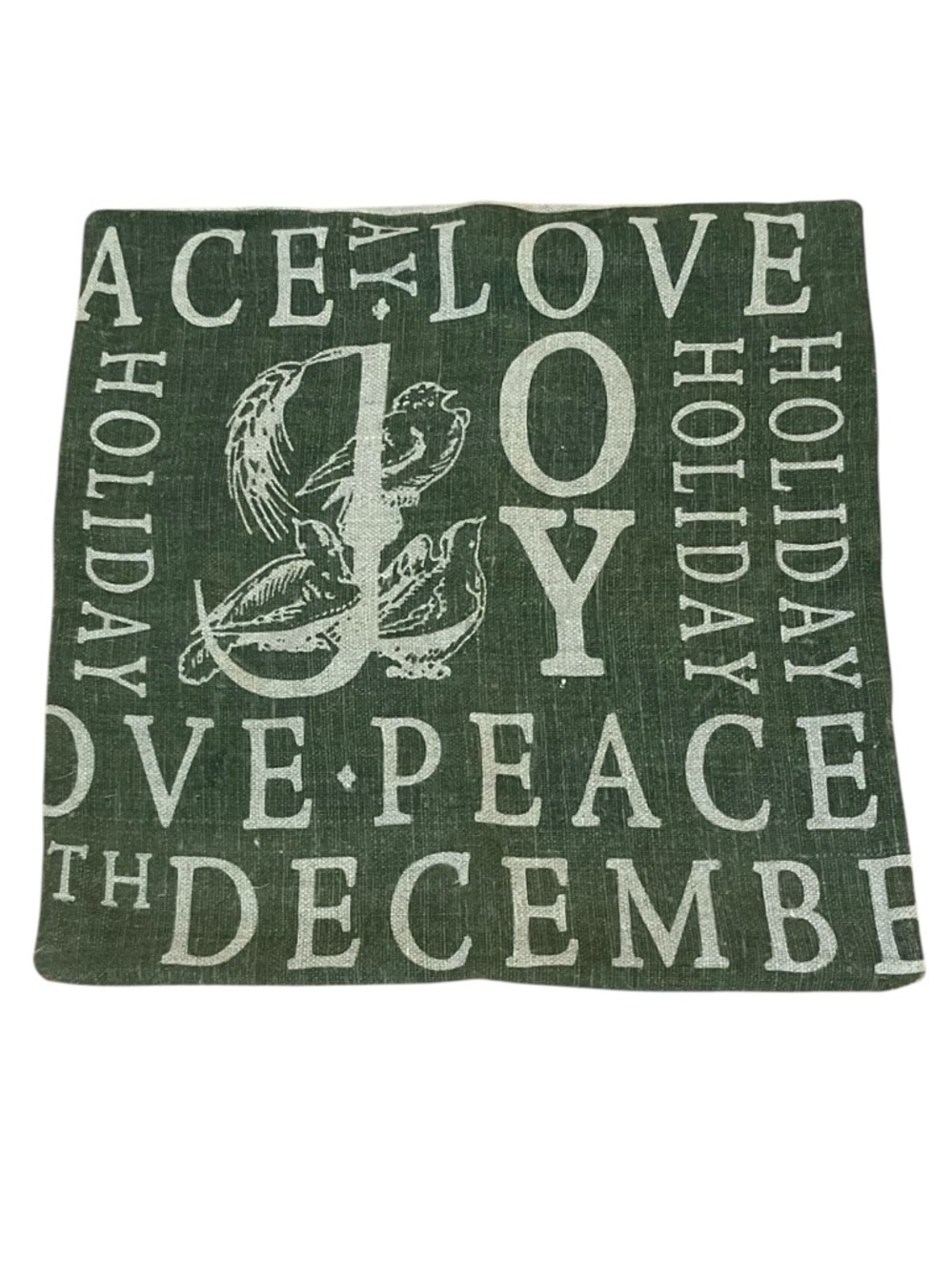 Pottery Barn linen / hemp holiday pillow cover